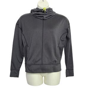 Womens North Face Hoodie Large Gray